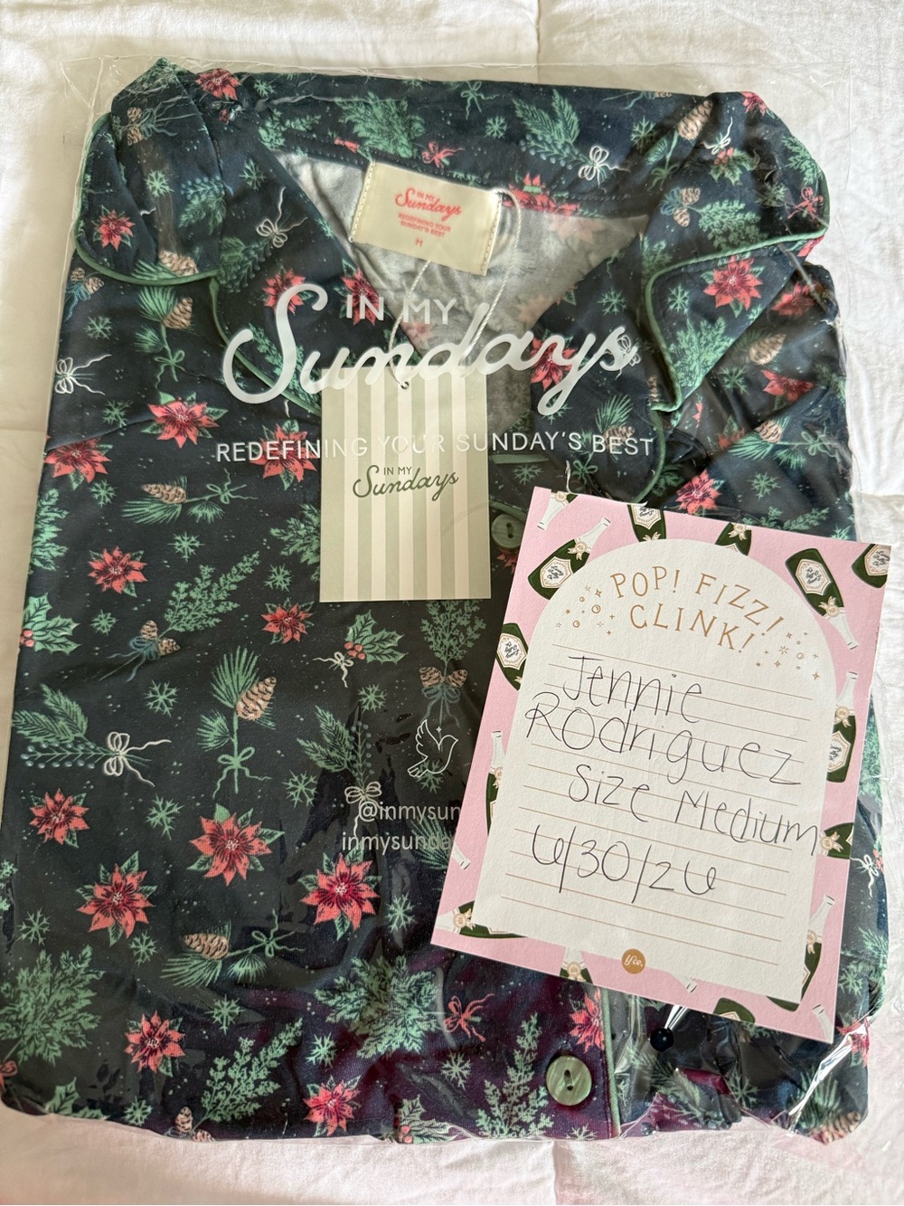 In My Sundays Frosted Forest Sleep Dress